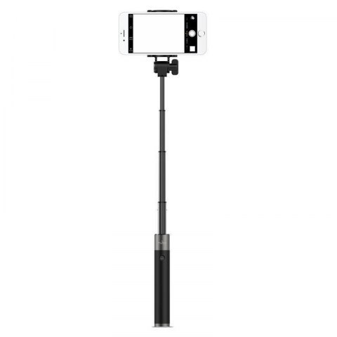 PURO Monopod Smart Stick - Uniwersalny kij do selfie, Bluetooth 3.0 (czarny)