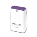 Philips Pendrive USB 2.0 64GB - Pico Edition (fioletowy)