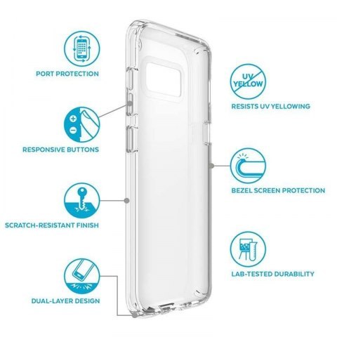 Speck Presidio Clear - Etui Samsung Galaxy S8+ (Clear) Speck Presidio Clear - Etui Samsung Galaxy S8+ (Clear)