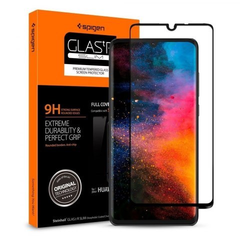 Szkło hartowane Spigen GLAS.tR Slim Huawei P30 Full Cover Case Friendly